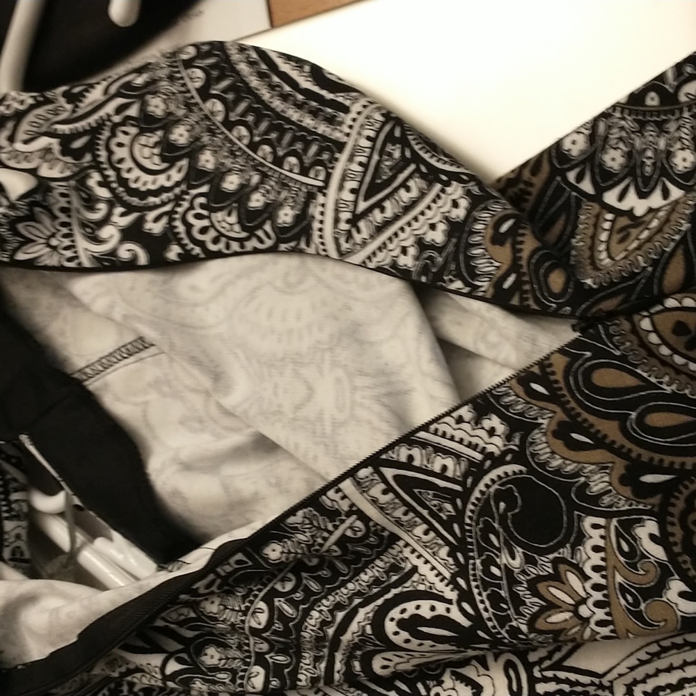 London Style Paisley Dress Size10 - Picture 4 of 6